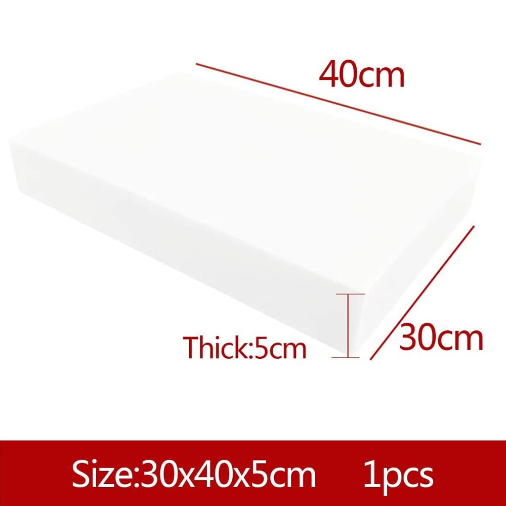 Tablero de espuma de alta densidad, hojas de poliestireno de 30x40x5cm for manualidades de modelos Diorama, 1 unidad(White)