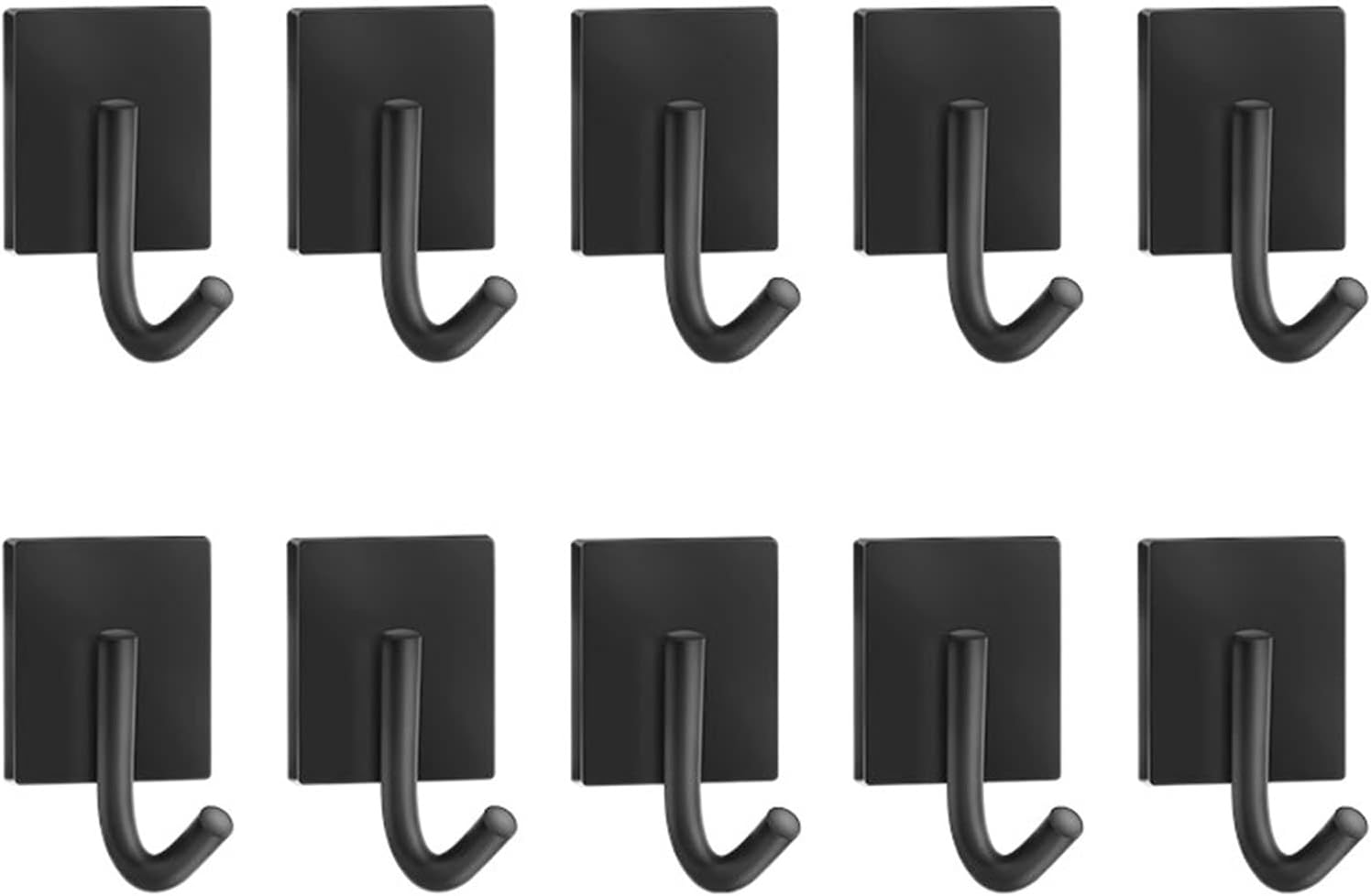 Wall Mounted Coat Rack Coat Rack Wall Mount, Metal Coat Hook Rail, Stainless Steel, Simple Wall Mount Coat Rack, Silver, Coat Hook Without Drilling Coat Rack Tree (Color : Black) (Gris)