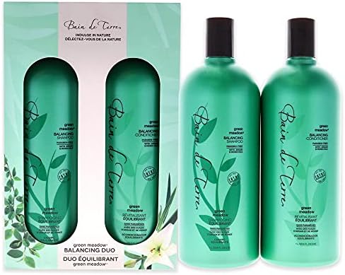 Bain de Terre Green Meadow Balancing Duo Unisex Shampoo and Conditioner 2 x 33.8 oz