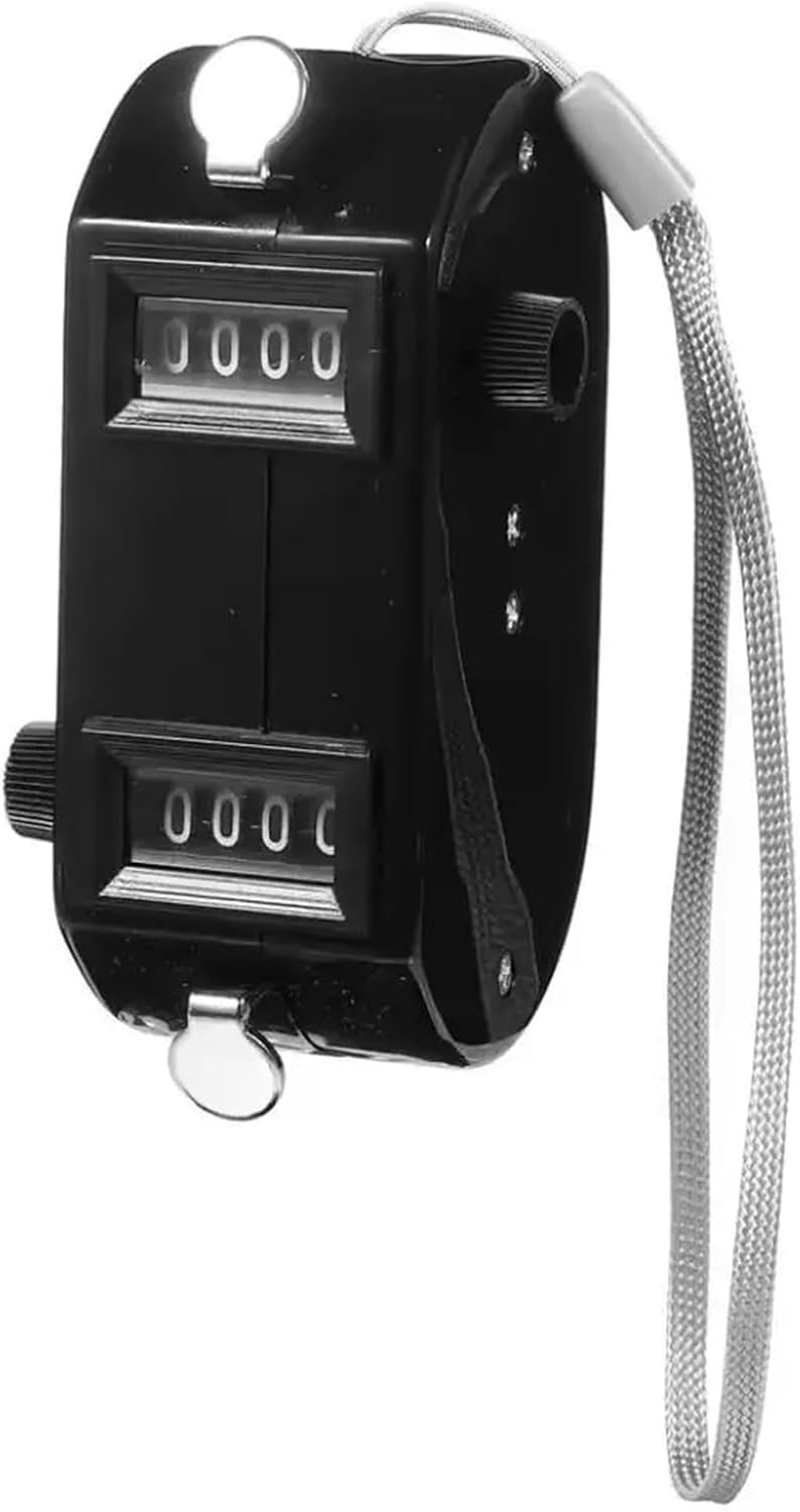 Golf Score Counter 4 PCS Portable Bidirectional Counter Hand Lightweight Two-Way Clickers Black for Golf Score Keeper