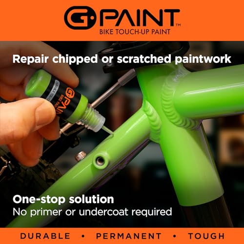 G-Paint Matt Finish Bike Touch-Up Paint 4-Pack - Bike Scratch Repair, Chip Filler -Black, White, Red, Blue (4 x 10ml)