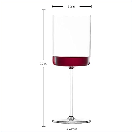 Miniatura 7 de SCHOTT ZWIESEL Modo Copa de Vino Tinto (Juego de 4), Copas de Vino para Vino Tinto, Copas de Cristal Tritan Aptas para Lavavajillas, Fabricadas en