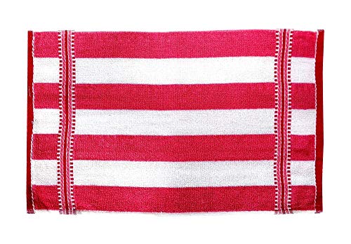 Image of Space Fly Cotton Cabana Striped 500 GSM Big Size High Absorbent Hand Towels for Wash Basin, Kitchen Hand Towel Small, Face Towel for Women, Hand Towel Set of 10 (Size: 33.2 CM X 50.8 CM)