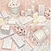 Floral Tissue Paper, White with Pink Gladiolus Flowers Pattern- 30 Sheets, 20x14 In, Gift Wrapping Tissue Paper for Gift Bags, Bouquet Packaging for Wedding Baby Shower DIY Crafts Birthday Party Decor