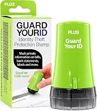 Identity Theft Protection Roller Stamp, Guard Your ID, Green