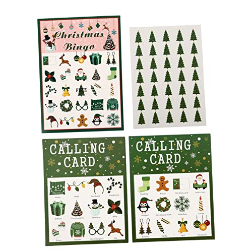 Abaodam Weihnachts-Bingo-Karten Spielset