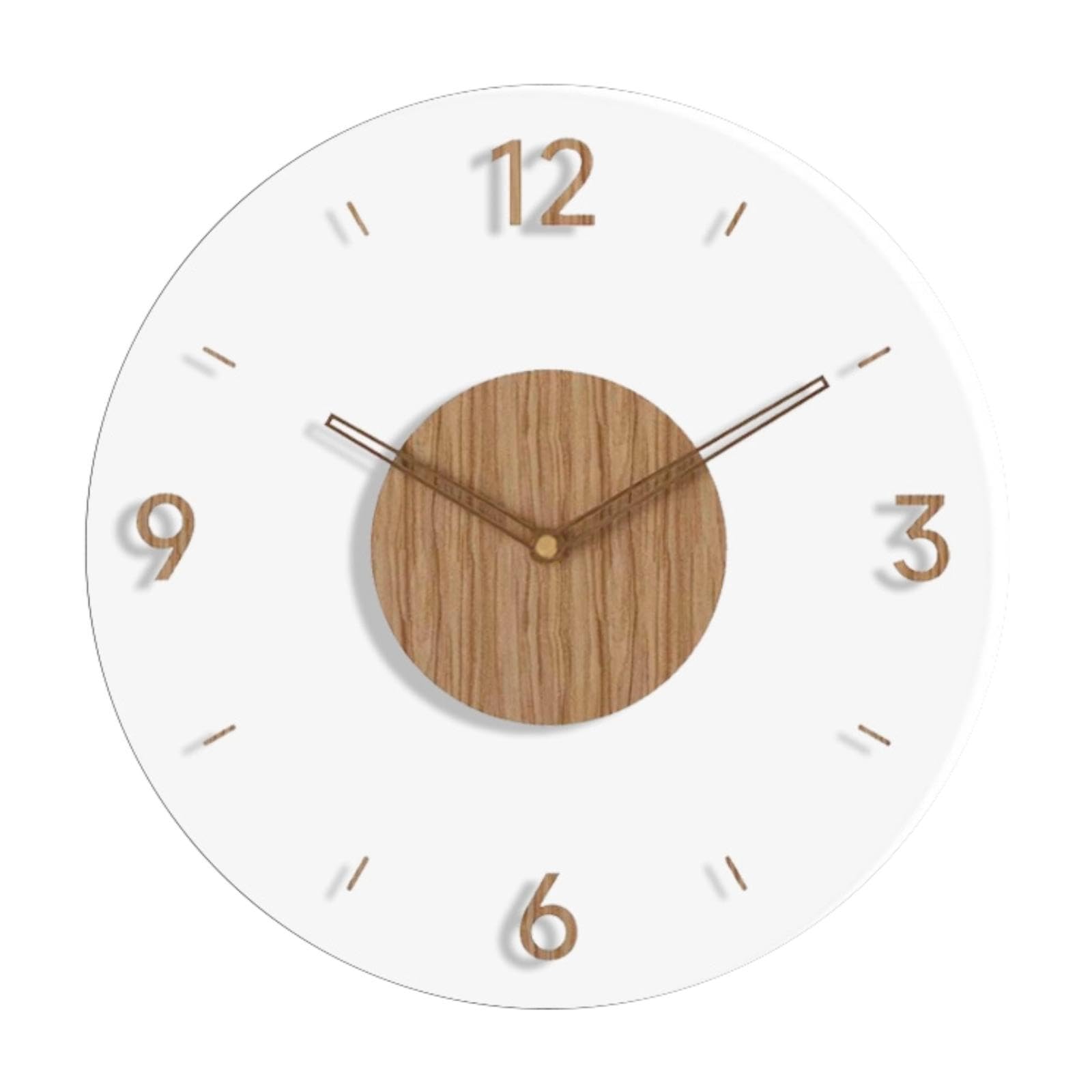 Horloge murale acrylique sans bruit de tic-tac pour une décoration calme