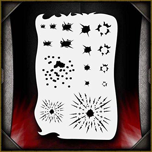 Blast Master AirSick Airbrush Stencil Template