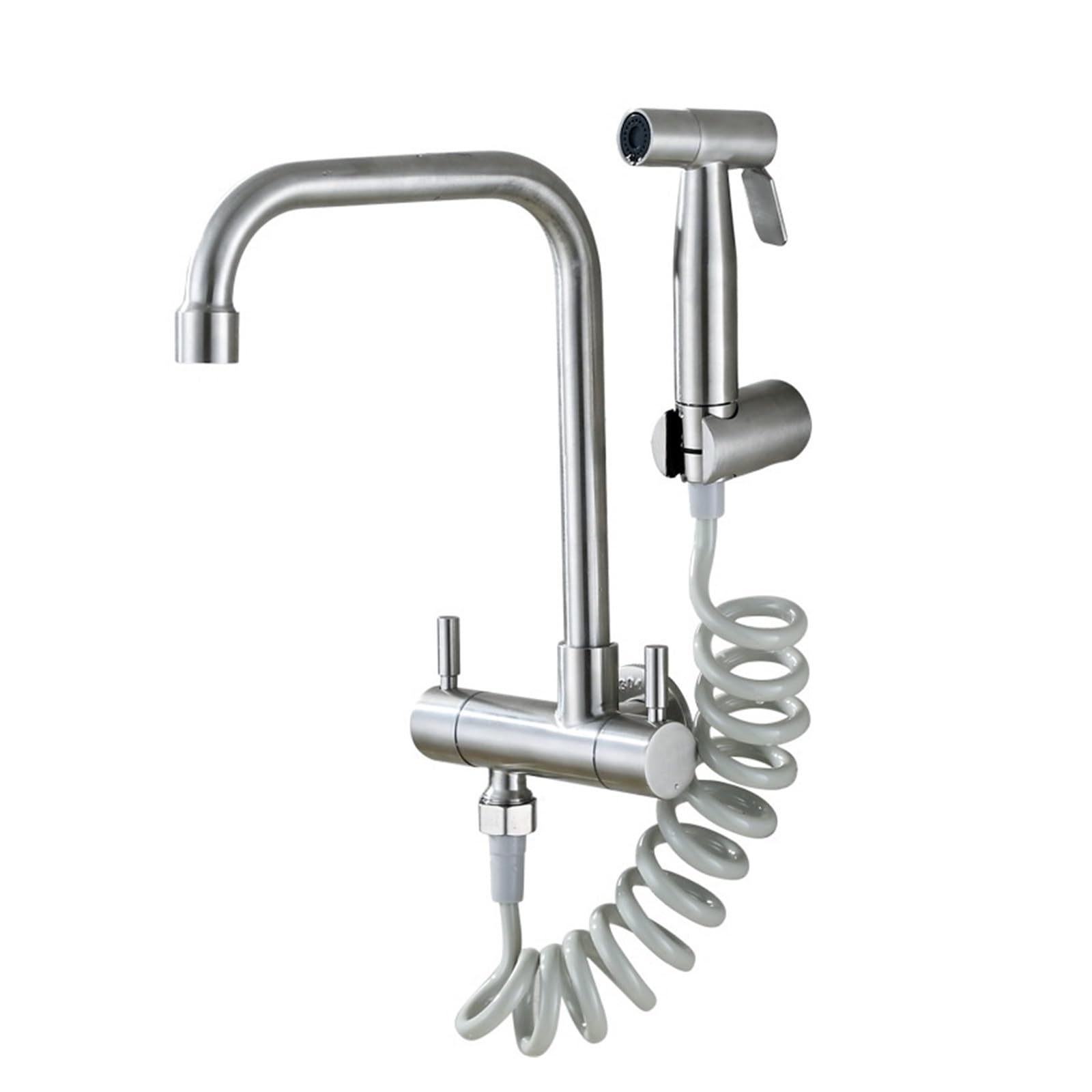 Grifo de acero inoxidable para cocina de pared y bidé de alta durabilidad