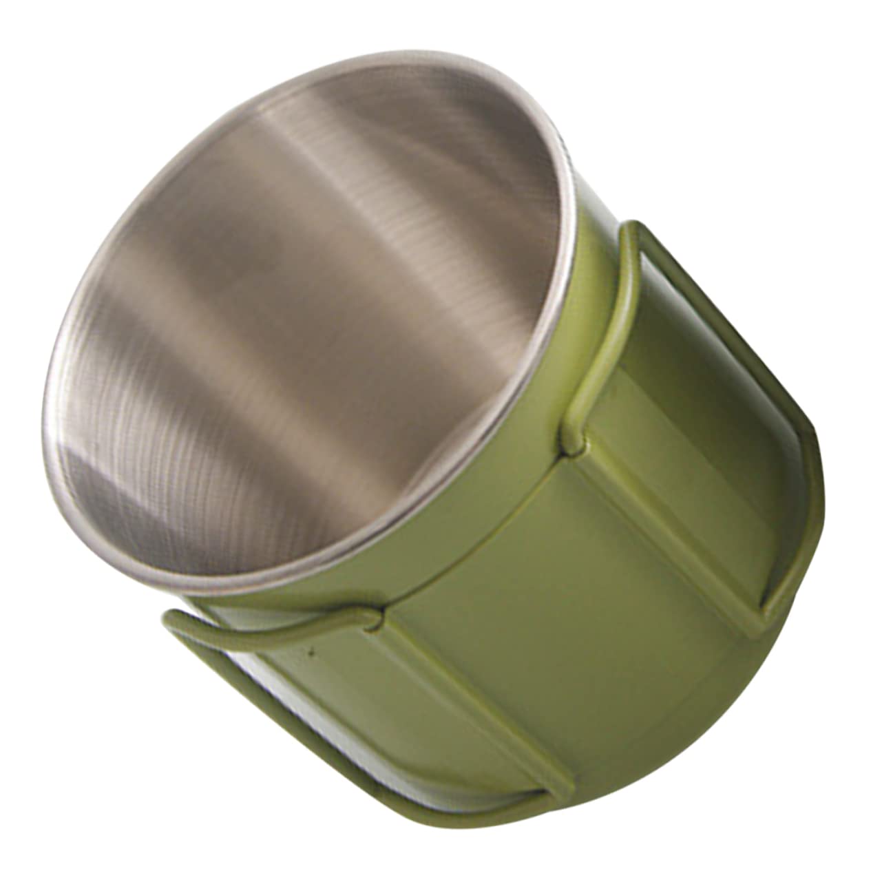 VANZACK 5stücke Faltbarer Campingbecher Mit Griff Multifunktionale Outdoor Tasse Für Wasser Kaffee Und Getränke Tragbar Und Leicht Für Camping Und Grün