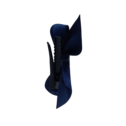 Miniatura 6 de 4 pinzas para el cabello con lazo para mujeres y niñas, accesorios para el cabello de color sólido, pinzas para el cabello simples y bonitas,