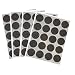 Produktbild secotec Patins en feutre autocollant rond 22 mm Pro Pack, Lot de 80, marron, 105031842