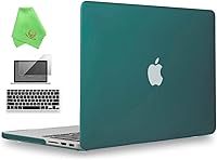 Vista 12 de UESWILL Funda rígida mate 3 en 1 compatible con MacBook Pro (Retina, 13 pulgadas, finales de 2012/2013/2014/principios de 2015), modelo A1425 / Negro