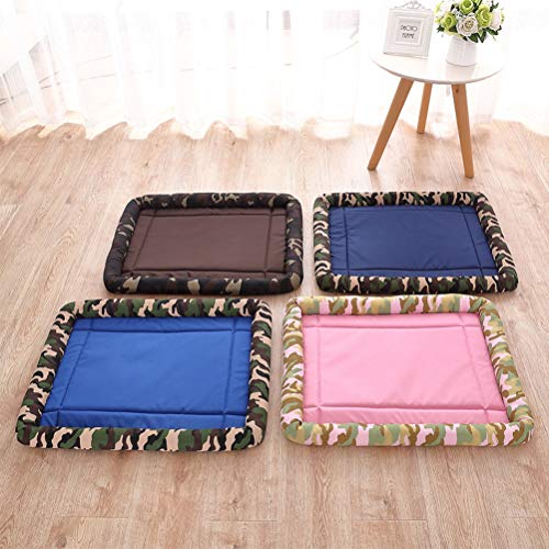 Colchão de tecido Oxford POPETPOP para animais de estimação, lavável e dobrável, tapete quente para