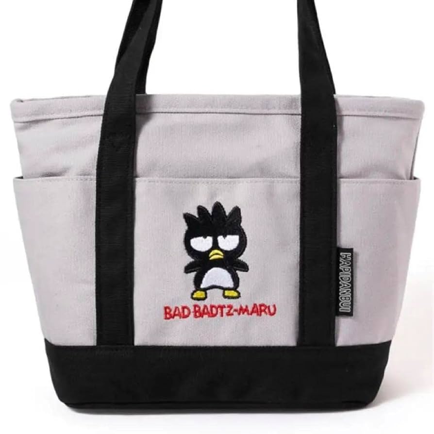 Amazon.co.jp: GRL コラボ バッドばつ丸刺繍ミニトートバッグ