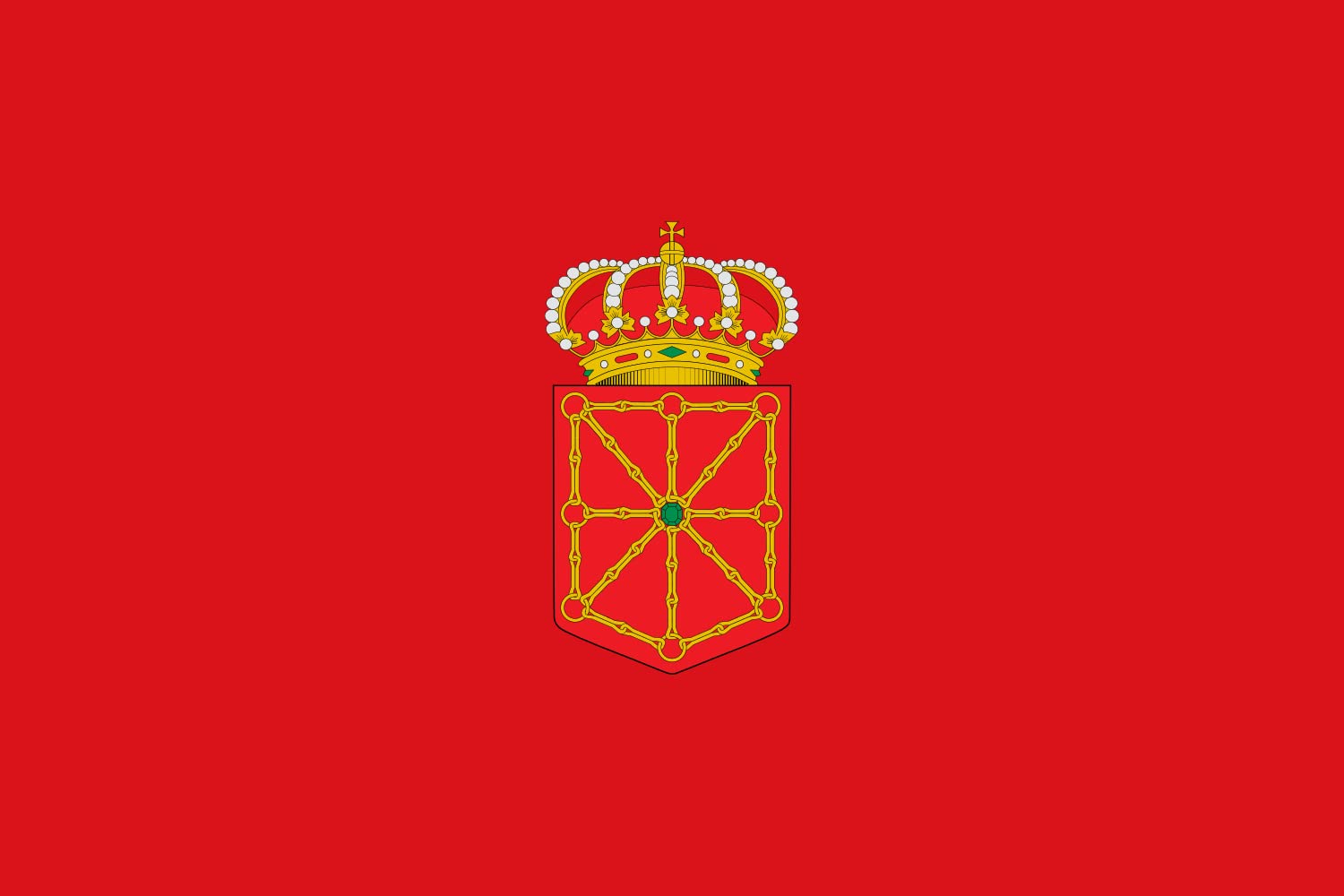 Drapeau Navarre 80x120 format paysage 0.96m² pour mât extérieur