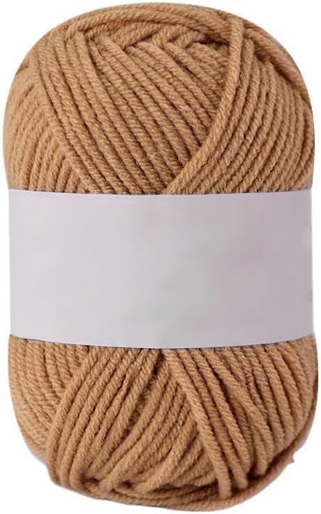 5 Rolls 25g 4 Ply Milk Blend Cotton Yarn for Crocheting Craft(33)