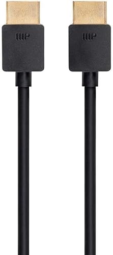 Miniatura 2 de Monoprice Cable HDMI delgado de ultra alta velocidad 8K - HDMI 2.1, 8K 60Hz, 4K 120Hz, 48Gbps, HDR, VRR, 3 pies, negro, paquete de 3