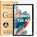 ivoler Pack de 2 Verre Trempé pour Samsung Galaxy Tab A8 10.5 Pouces 2021, Film de Protection d’écran - Anti Rayures - sans Bulles - Ultra Résistant Dureté 9H Glass