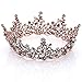 Brishow Bride Wedding Vintage Crowns and Tiaras Bridal Crystal Headbands Baroque Headpieces for Women and Girls