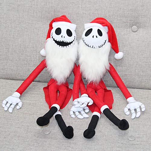 fangzhuo Peluches 2 Unids/Set Pesadilla Antes De Navidad Juguetes De Peluche Jack Dolls Navidad 50...