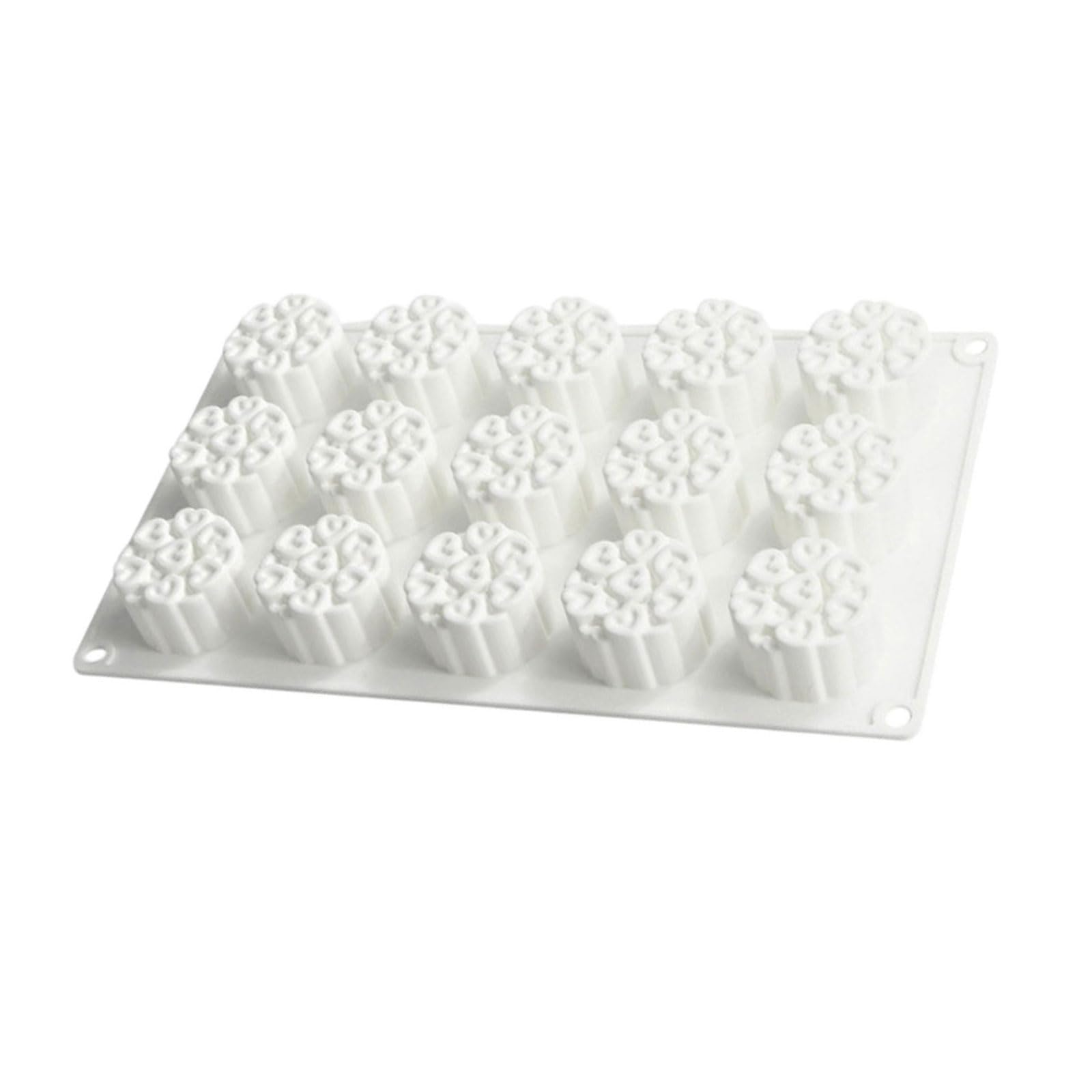 kokdid Nonstick Heart Shape Cake Pan for Oven Freezers and Dishwasher Flexible Baking Molds for Dessert Candy Elastomer Cast