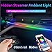 Car Hidden Ambient Light Universal No Break Line APP Dual Control Interior Rainbow LED Decorative(One to ten)