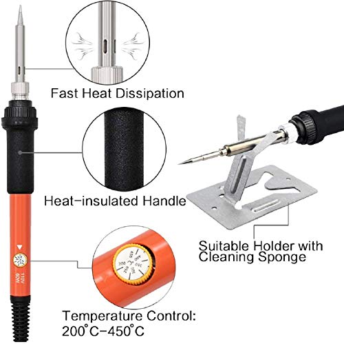 image for Nerdi Wood Burning Tool Creative Adjustable Temperature Iron and DIY V