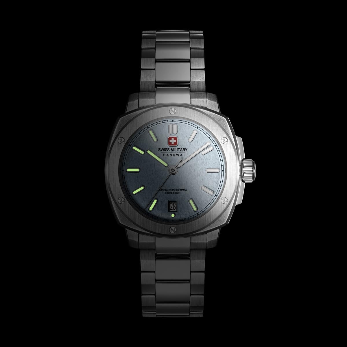 Swiss Military Hanowa SMWGH0006502 Sirius Herrenuhr – Edelstahl, Swiss Made, 10 ATM
