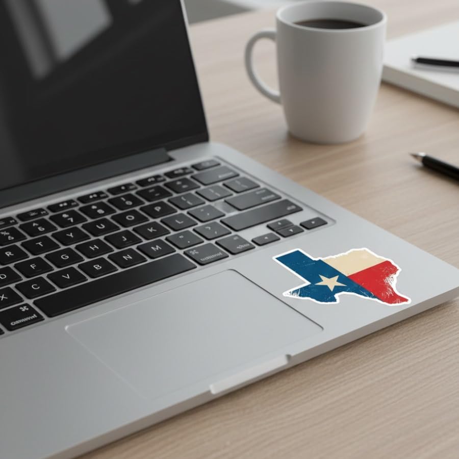 Image of AK- (Pack of 2) Texas Flag Sticker Car Decal Vinyl Sticker | Bumper Sticker for Laptop | Phone | Helmet | Car | Windows Any Smooth Surface: Size: 3 inch