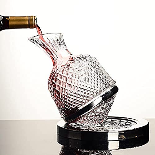 Jarra decantadora de vino, aireador de vino tinto y respirador, recipiente de vidrio transparente sin plomo para los amantes del vino
