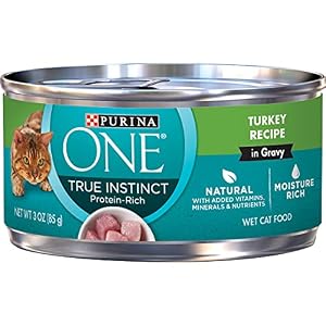 Purina ONE True Instinct High Protein Natural Wet Cat Food in Sauce or Gravy 24 3 oz Cans