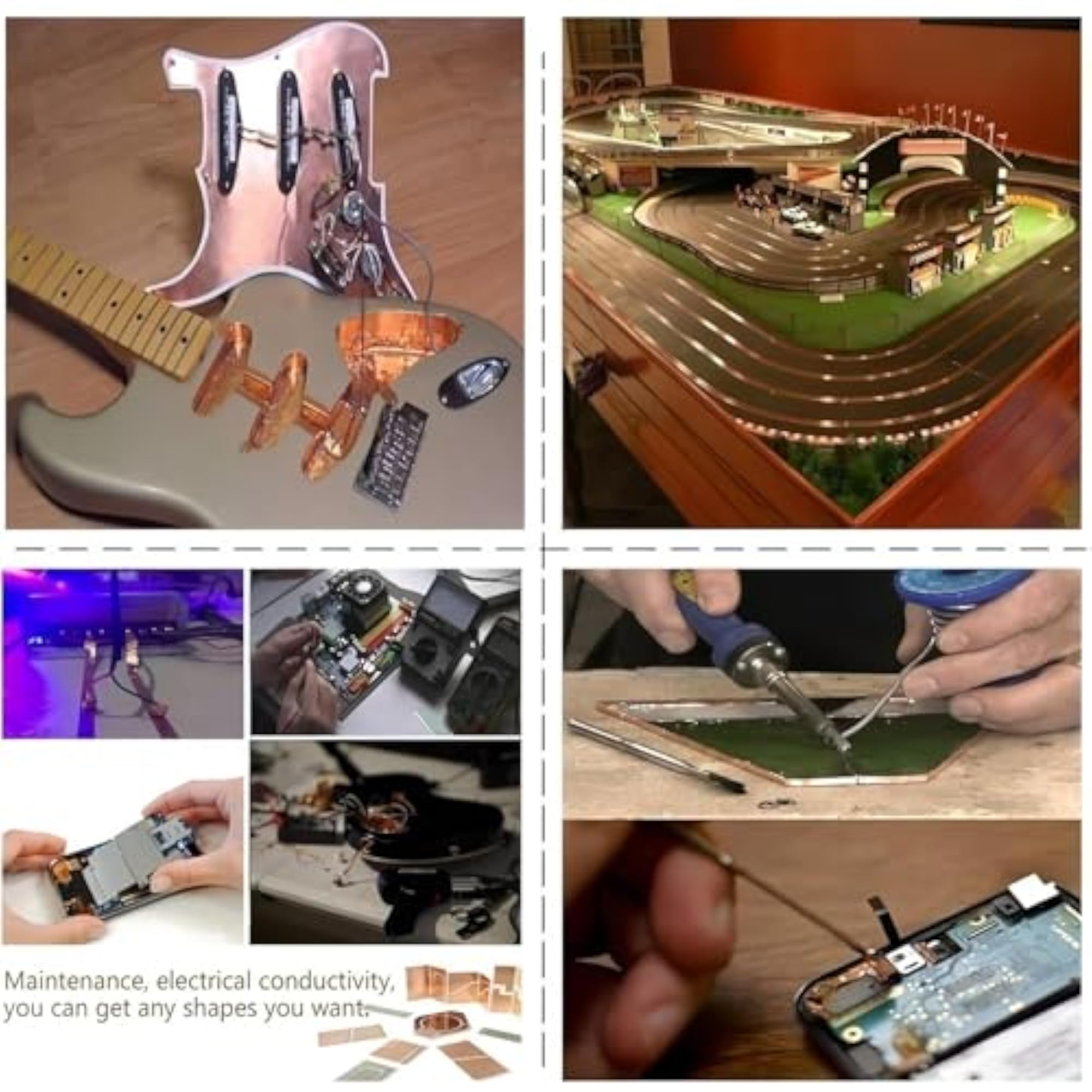 Copper Foil Tape for Guitar and EMI Shielding, 2 Inch