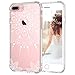 iPhone 7 Plus Case, MOSNOVO White Henna Mandala Floral Lace Clear Design Printed Transparent Hard Plastic with Soft TPU Bumper Protective Back Phone Case Cover for Apple iPhone 7 Plus (5.5 Inch)