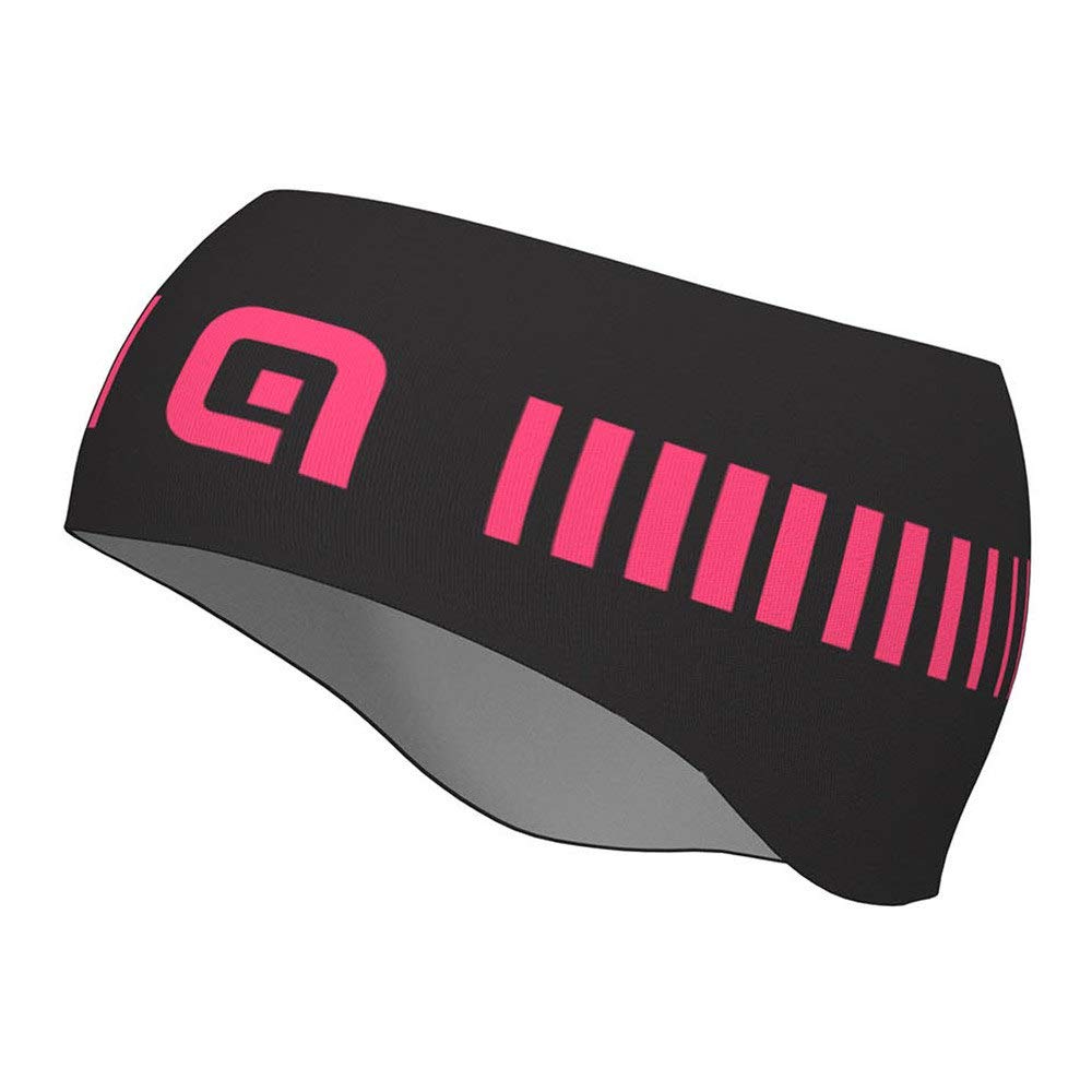 Alé Cycling Unisex Strada Earband Headgear, Black/Fluo Pink, One Size