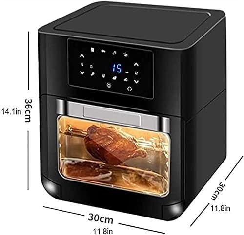 Miniatura 2 de Air Fryer Oven, Electric Hot Airfryer Oven Oilless Cooker, Oven Air Fryer Combo, Digital LCD Touch Screen, 8 Presets, Nonstick Basket, Black