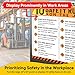 10 Safety Rules on the Job Poster – 18x24 Durable Laminated Safety Sign, Tear-Resistant, Waterproof Workplace Safety Poster for Industrial and Construction Settings (Pack of 2)