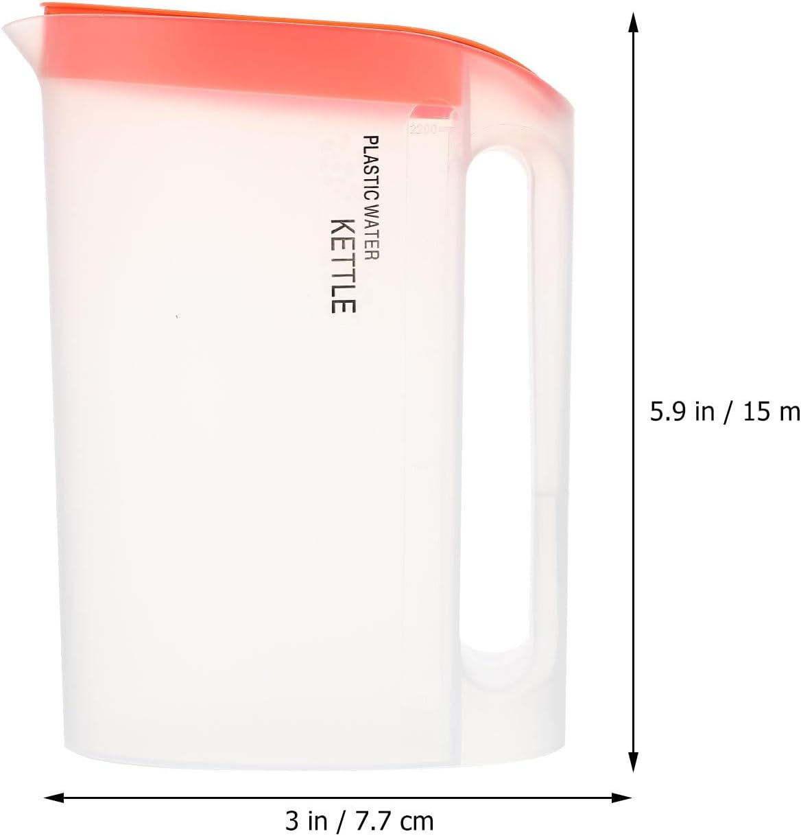 Plastic Water Pitcher Large Capacity for Water 2200ml