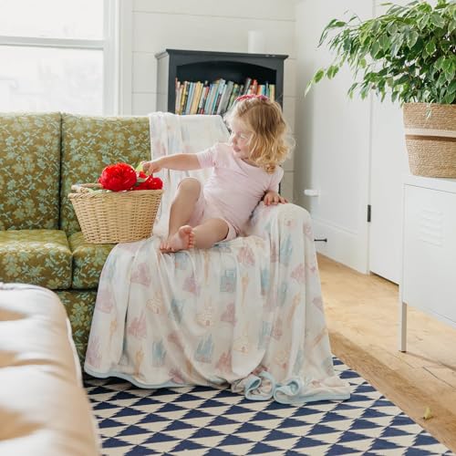 Image of Copper Pearl Jumbo 3-Layer Baby Blanket: Soft Baby Quilts for Boys and Girls | Breathable, Cozy, Toddler Blanket | Baby Quilt for Newborns | 60x72 Premium Material | Princess Palaces