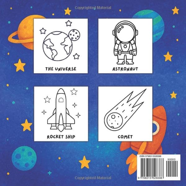 Space Colouring Book for Toddlers - Image 2