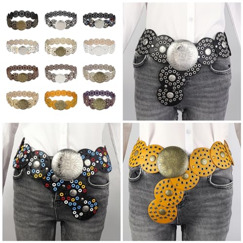 Punk Belt For Women Waist Chain Belt Chain Belly Chain Eyelet And Carving Grommet Belt Waist Chain2