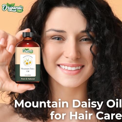 Image of Organic Zing Mountain Daisy (Celmisia Semicordata) Oil | Pure & Natural Essential Oil for Aroma, Diffusers and Skincare - 118ml /3.99fl oz