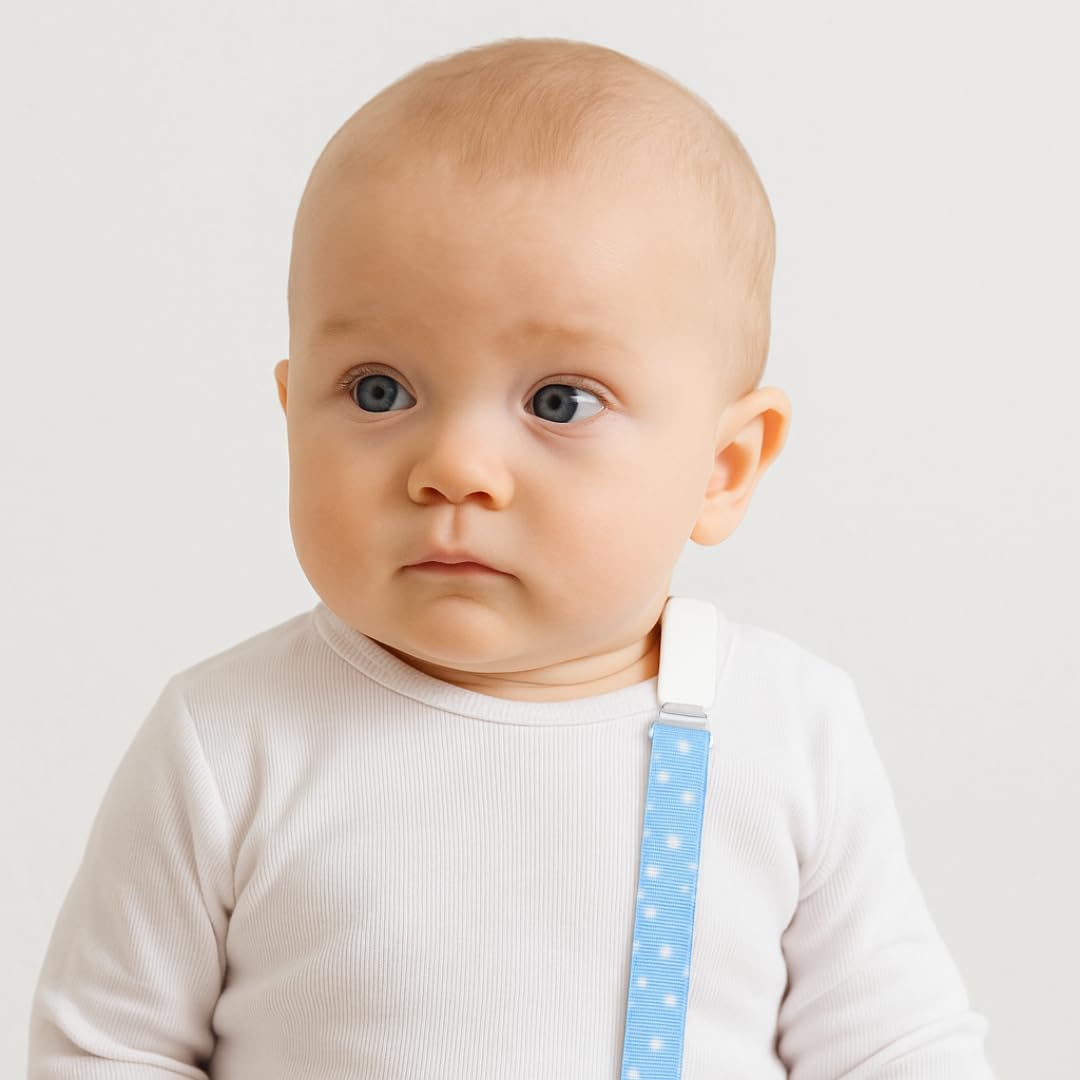 Bavaglino e ciuccio personalizzato con accessori per neonato