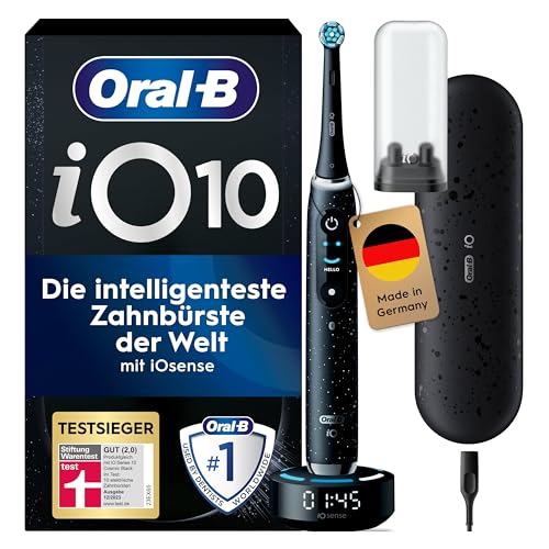 Oral-B iO Series 10 Luxe Edition Elektrische Zahnbürste/Electric Toothbrush, Magnet-Technologie, 7 Putzmodi für Zahnpfle...