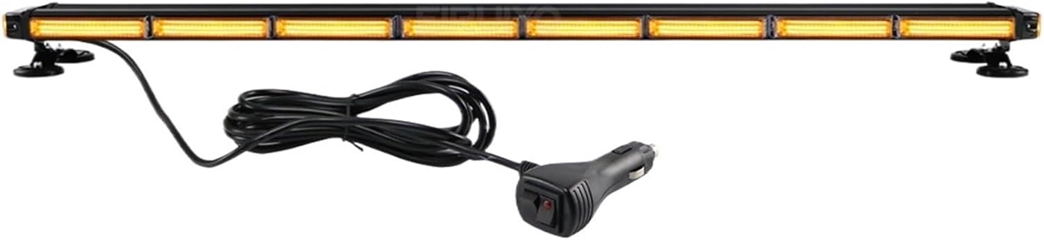 43" 49" LED Strobe Lights For Auto Truck Car Police Warning Flashing Signal Lamp Emergency Lightbar 12V 24V Car Accessories(49inch Amber)