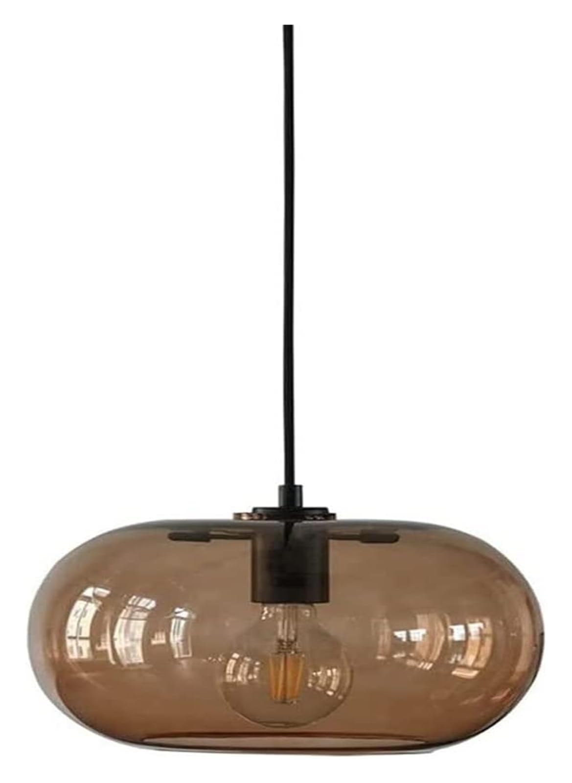 Mini lustre suspendu citrouille luminaire haut de gamme en verre pour chambre