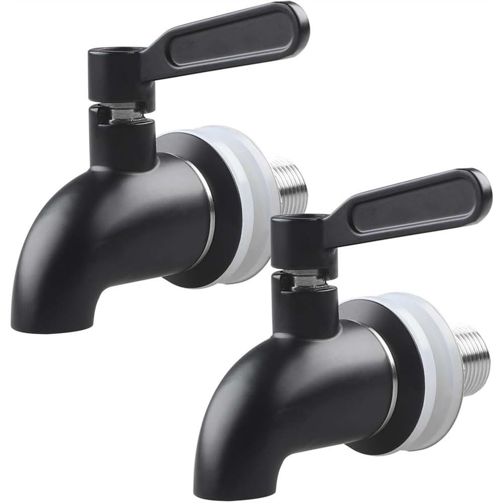 Aundhegrtt Alloy Steel Replacement Faucet, for Easy Installation, 2pcs, for Beverage and Juice Bucket Faucet