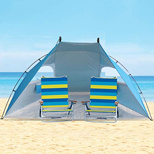 Easy Set Up Portable Sun Shelter Beach Tent Camping Shelter, ...