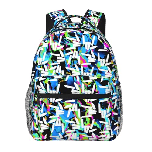 Mochila ligera para senderismo con impresión completa y correas ajustables miniatura 6