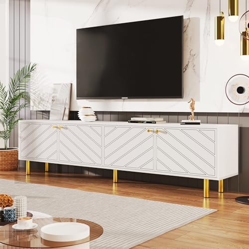 Meuble TV blanc adapté à différents styles de décoration intérieure